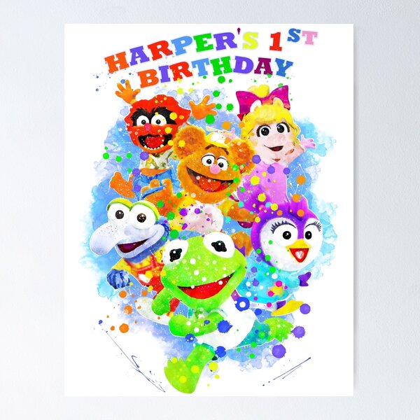 Item preview, The Muppet Babies Happy 1st Birthday designed and sold by SarahCoffeyy.