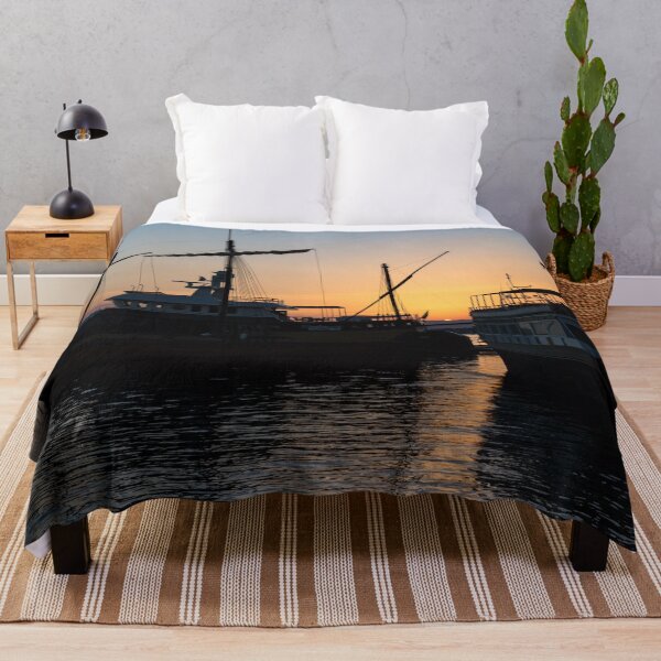 Item preview, Just a Sliver of the Sun - Antique Tourist Boats in Syracuse Sicily designed and sold by Georgia Mizuleva.