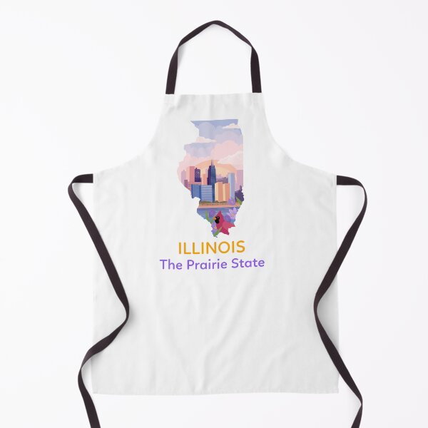 Item preview, Illinois State Landmark City Skyline. The Prairie State designed and sold by PrintNJoy.