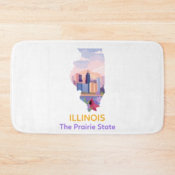Item preview, Illinois State Landmark City Skyline. The Prairie State designed and sold by PrintNJoy.