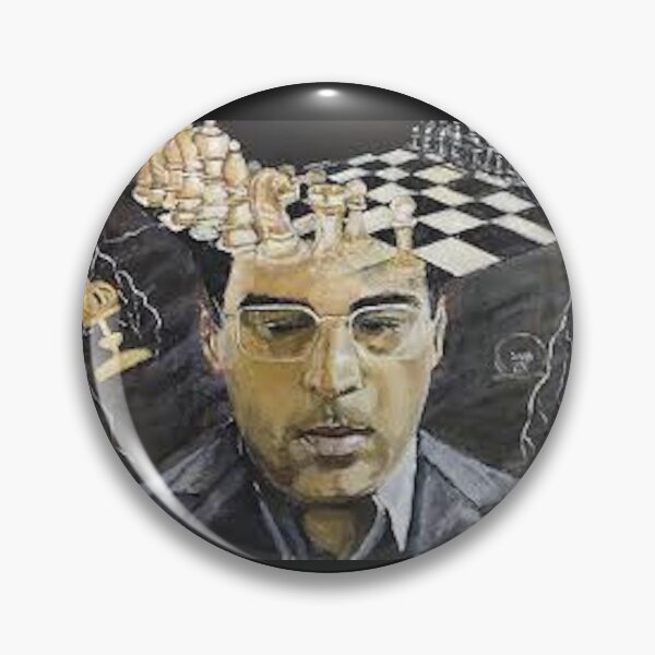 Item preview, Viswanathan Anand Chess Champion art designed and sold by GambitChess.