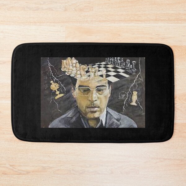 Item preview, Viswanathan Anand Chess Champion art designed and sold by GambitChess.