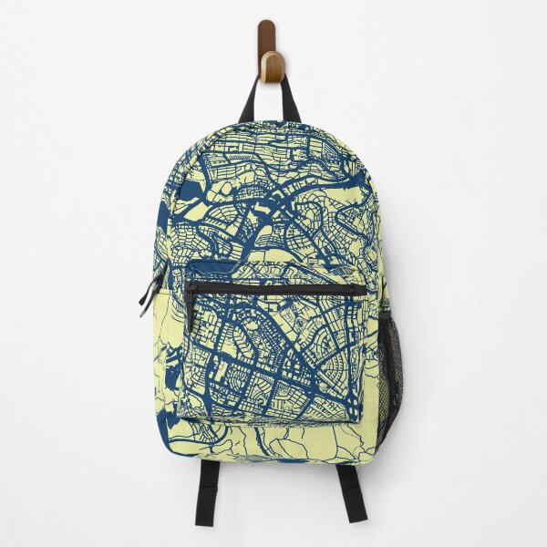Item preview, Reykjavik Street Map Art Blue Yellow Iceland Europe designed and sold by cashewdays.