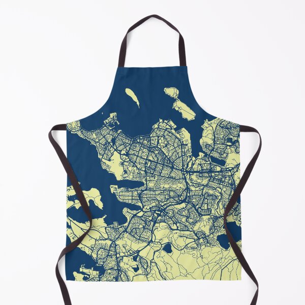 Item preview, Reykjavik Street Map Art Blue Yellow Iceland Europe designed and sold by cashewdays.