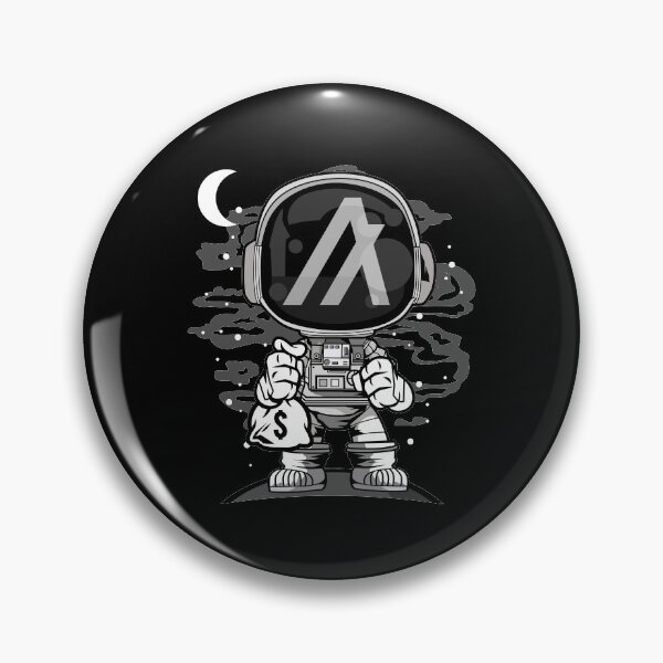 Artikelvorschau, Astronaut Algorand ALGO Coin To The Moon Crypto Token Cryptocurrency Blockchain Wallet entworfen und verkauft von AriellaGross.