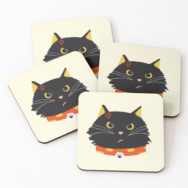 Item preview, Cute Angry Black Cat designed and sold by ardhemis.