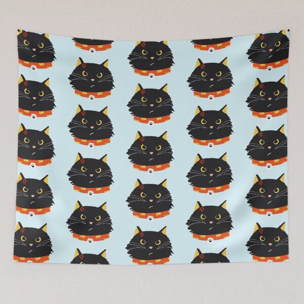 Item preview, Cute Angry Black Cat designed and sold by ardhemis.