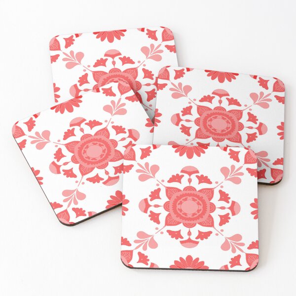 Item preview, Winter Chinoiserie Floral in Red and White designed and sold by AlteredAtelier.