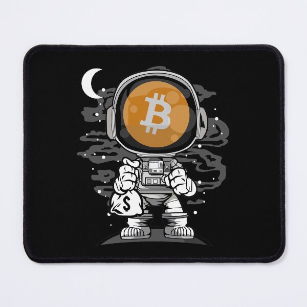 Item preview, Astronaut Bitcoin BTC Coin To The Moon Crypto Token Cryptocurrency Blockchain Wallet designed and sold by AriellaGross.