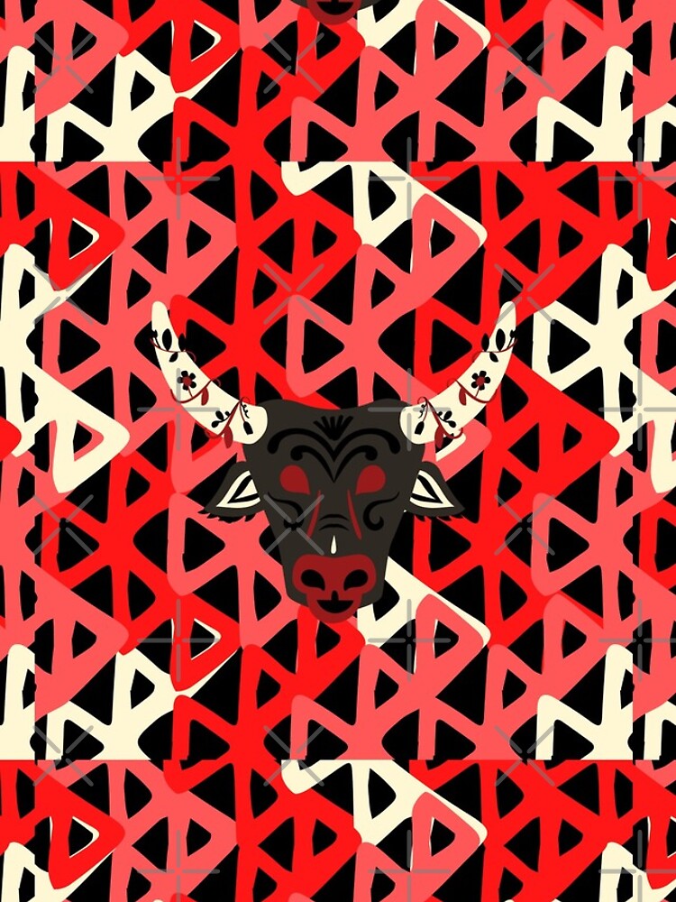 Thumbnail 4 of 4, iPhone Case, Bull Pattern designed and sold by SimpleLee.