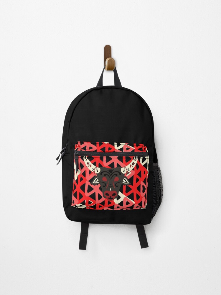 Thumbnail 1 of 3, Backpack, Bull Pattern designed and sold by SimpleLee.