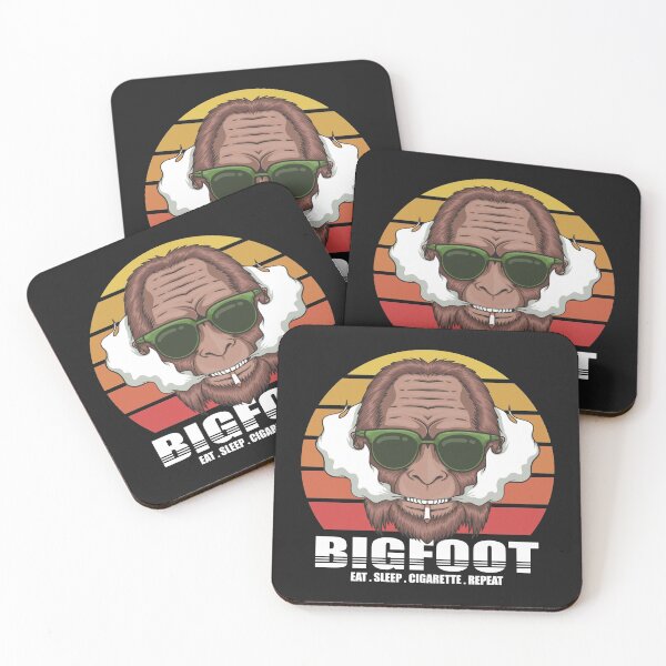 Item preview, Bigfoot Eat Sleep Cigarette Repeat funny gift for adults who smoke and love Bigfoot designed and sold by BRtisticDesigns.