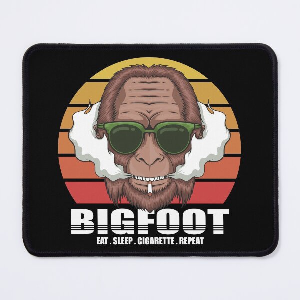Item preview, Bigfoot Eat Sleep Cigarette Repeat funny gift for adults who smoke and love Bigfoot designed and sold by BRtisticDesigns.