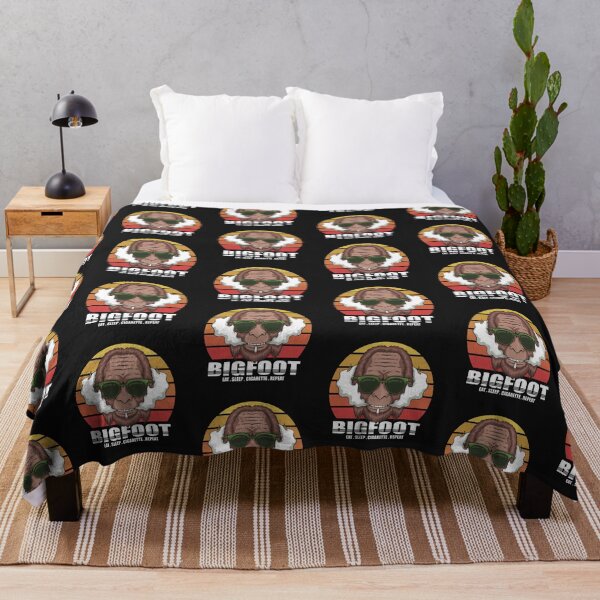 Item preview, Bigfoot Eat Sleep Cigarette Repeat funny gift for adults who smoke and love Bigfoot designed and sold by BRtisticDesigns.