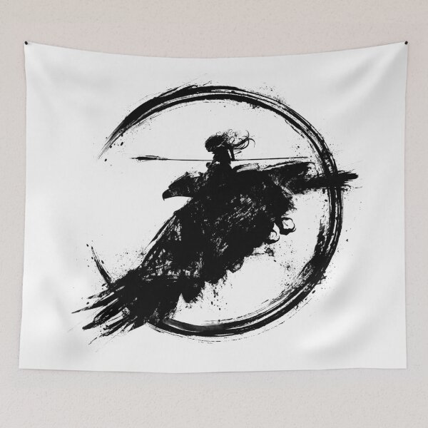 Item preview, Amazon girl flies astride a huge eagle holding a long spear  designed and sold by IMPHives.