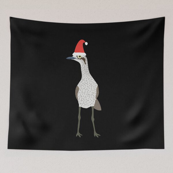 Item preview, Christmas Bush Stone-Curlew on Black designed and sold by Digitaldingo.