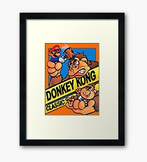 donkey kong classic game Framed Print
