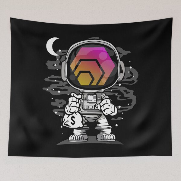 Item preview, Astronaut HEX Coin To The Moon HEX Crypto Token Cryptocurrency Blockchain Wallet designed and sold by AriellaGross.