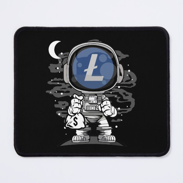 Item preview, Astronaut Litecoin LTC Coin To The Moon Crypto Token Cryptocurrency Blockchain Wallet designed and sold by AriellaGross.