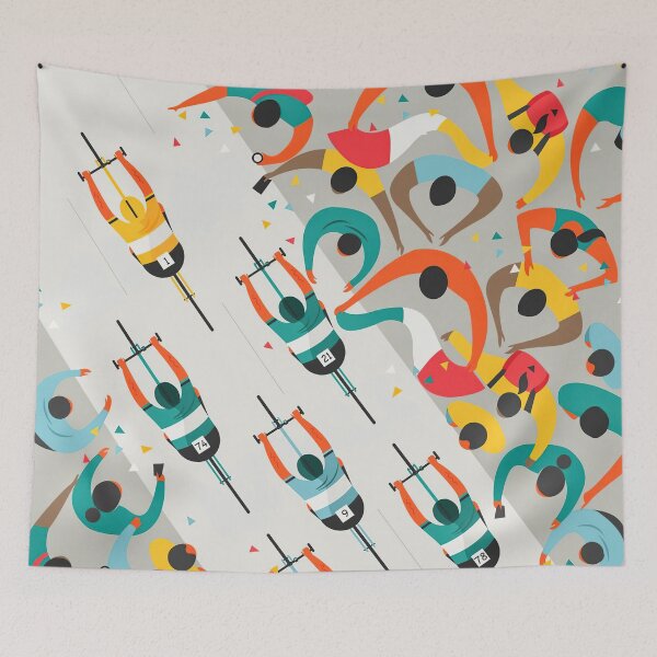 Item preview, Cycling Race Illustration With Italia Flag designed and sold by AverilArt.