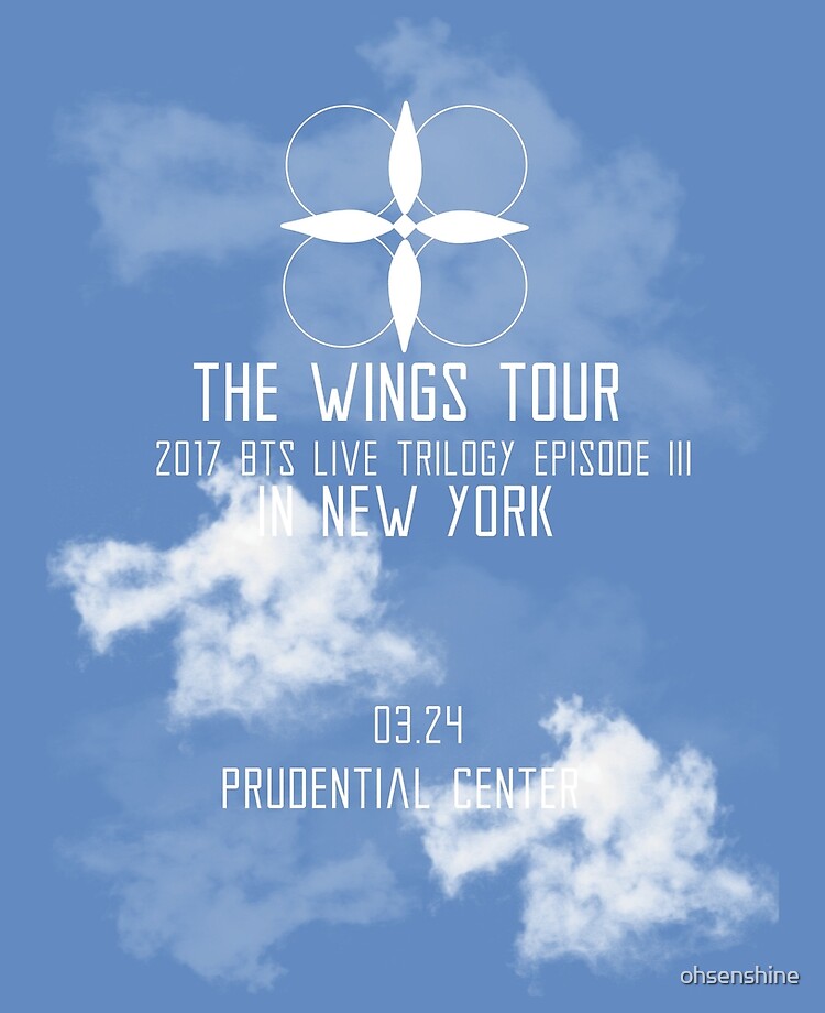 Bts Wings Tour 17 New York Newark New Jersey Ipad Case Skin By Ohsenshine Redbubble