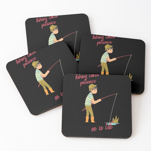 Item preview, fishing takes patience, so is life designed and sold by MALIKDESAINART.