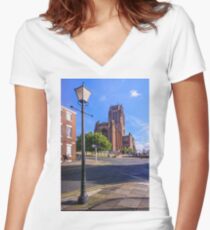 Anglican Cathedral Women's Fitted V-Neck T-Shirt