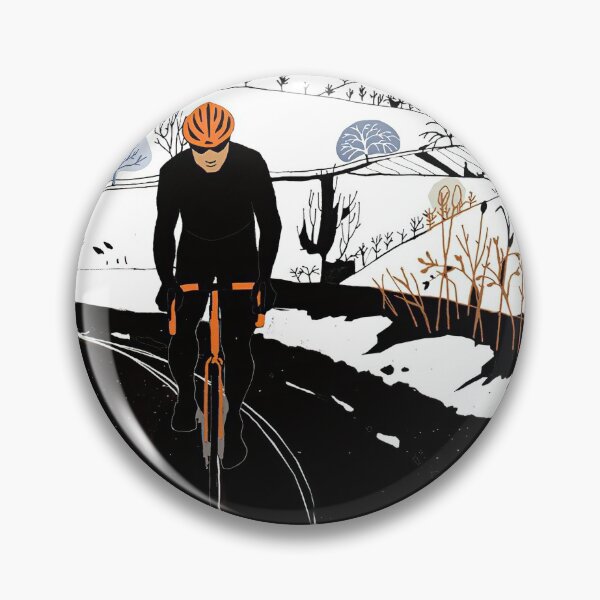 Item preview, Cyclist In Black Suit Illustration designed and sold by AverilArt.
