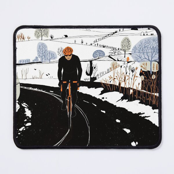 Item preview, Cyclist In Black Suit Illustration designed and sold by AverilArt.