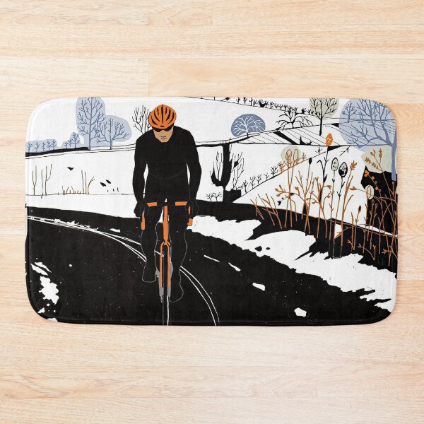 Item preview, Cyclist In Black Suit Illustration designed and sold by AverilArt.