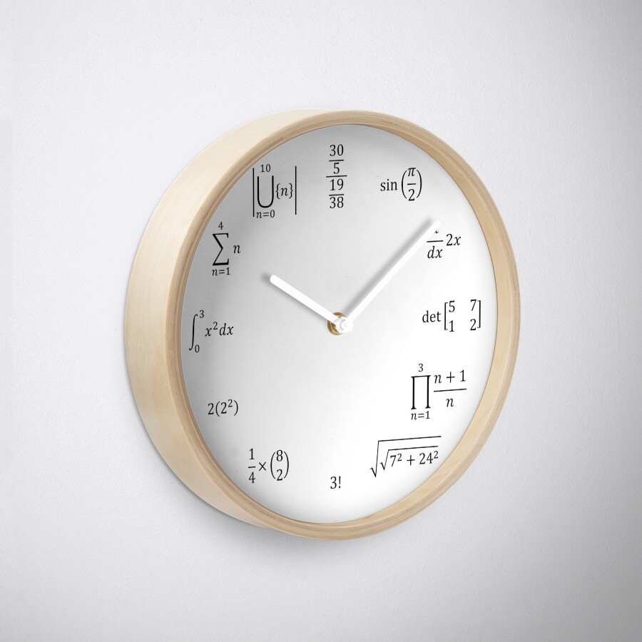 worksheet Clock Math math clock clocks by pokedude140 redbubble clock