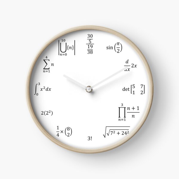 Math Clock Clock