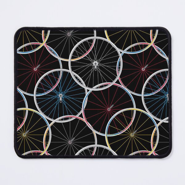 Item preview, Cycling Wheels On Black Background designed and sold by AverilArt.