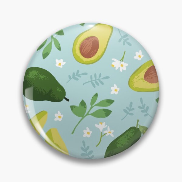 Item preview, Avocado, flowers and leaves designed and sold by AverilArt.