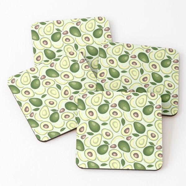 Item preview, Seamless vector of green avocado designed and sold by AverilArt.