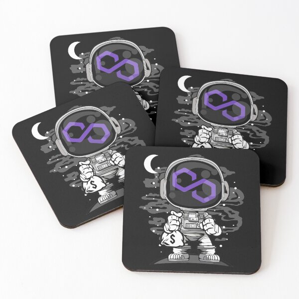 Item preview, Astronaut Polygon Matic Coin To The Moon Crypto Token Cryptocurrency Blockchain Wallet designed and sold by AriellaGross.