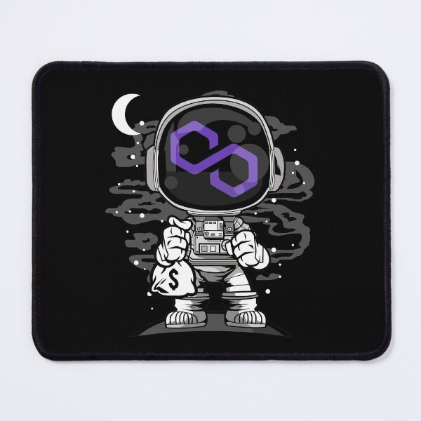 Item preview, Astronaut Polygon Matic Coin To The Moon Crypto Token Cryptocurrency Blockchain Wallet designed and sold by AriellaGross.