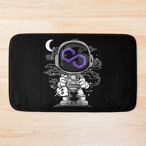 Item preview, Astronaut Polygon Matic Coin To The Moon Crypto Token Cryptocurrency Blockchain Wallet designed and sold by AriellaGross.