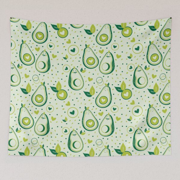 Item preview, Smiling avocado halves designed and sold by AverilArt.