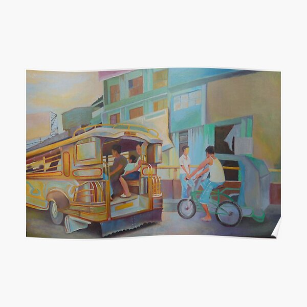 "Philippine Jeepney" Poster for Sale by efcruzarts Redbubble
