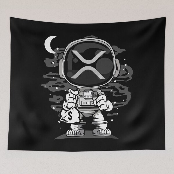 Item preview, Astronaut Ripple XRP Coin To The Moon Crypto Token Cryptocurrency Blockchain Wallet designed and sold by AriellaGross.