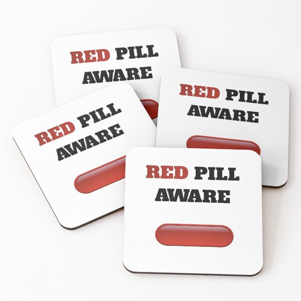 Item preview, RED PILL AWARE designed and sold by FunTextArt.