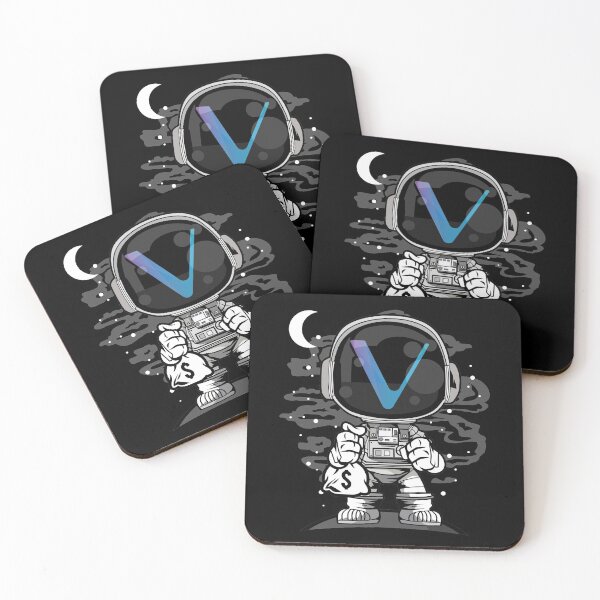 Item preview, Astronaut Vechain VET Coin To The Moon Crypto Token Cryptocurrency Blockchain Wallet designed and sold by AriellaGross.