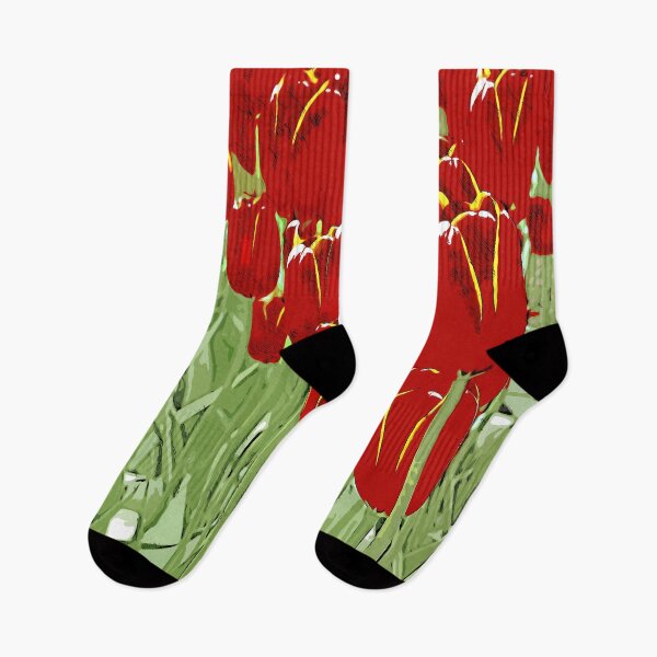Item preview, Red Tulips flowers color art designed and sold by artdragongift 15.