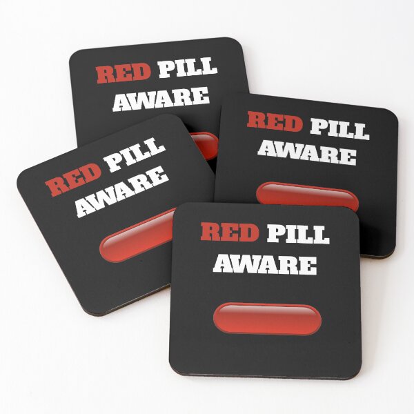 Item preview, RED PILL AWARE designed and sold by FunTextArt.