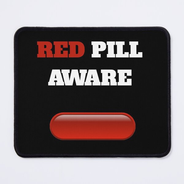 Item preview, RED PILL AWARE designed and sold by FunTextArt.