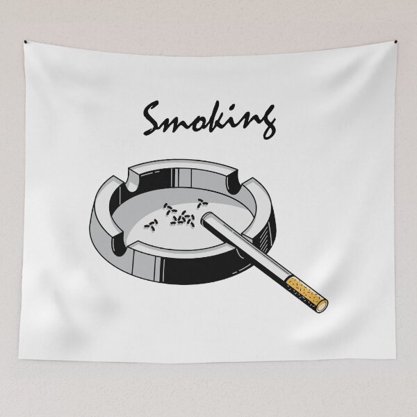 Item preview, Smoking-Cigarette and ashtray- designed and sold by DRIPPED-STORE.