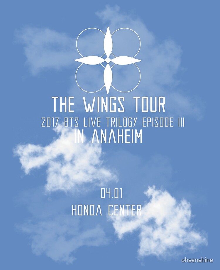 Bts Wings Tour 2017 Anaheim California Ipad Case Skin By Ohsenshine Redbubble