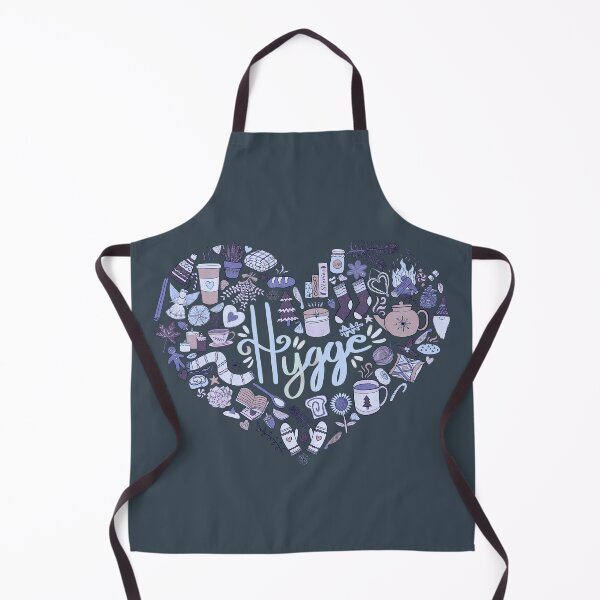 Item preview, Hygge Doodle Heart - Winter Night & Charcoal designed and sold by EcoElsa.