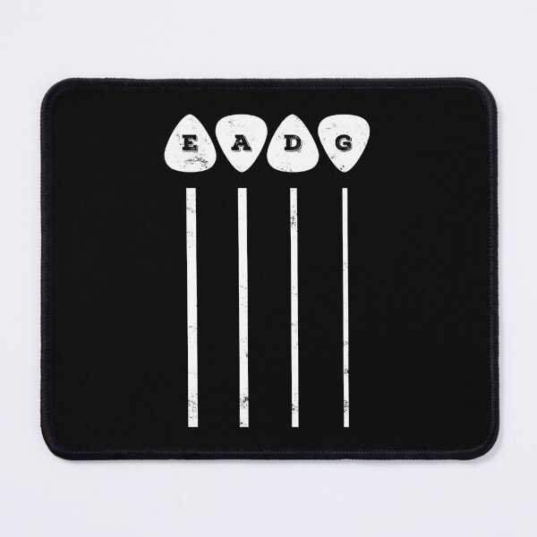 Item preview, EADG Bass Strings Guitar Picks Dark Theme designed and sold by nightsworthy.